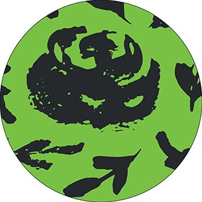 Bonateks, Ronde digitaal bedrukte muismat, antislip onderkant, voor kantoor en thuis, diameter: 22 cm