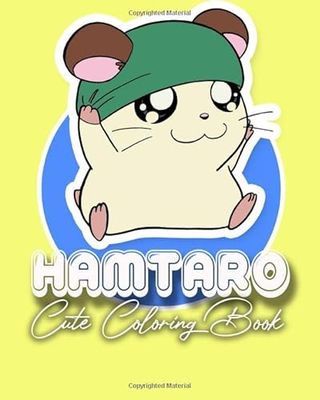 Hamtaro cute coloring book: Kawaii art cute funny coloring book for kids .