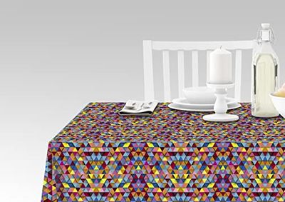 Doge Milano Nappe avec impression numérique, 100% Made in Italy Nappe antidérapante pour salle à manger, lavable et antitache, Modèle Renata, cm 140x240