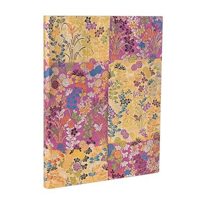 Kara-ori Pink (Japanese Kimono) Ultra Unlined Softcover Flexi Journal (Elastic Band Closure)