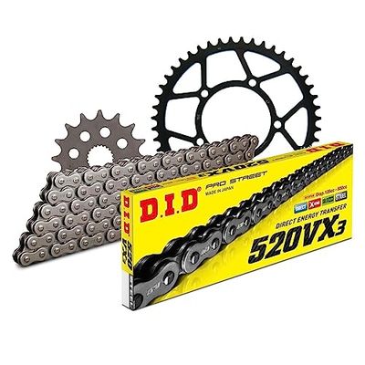 Kettingset DID staal 520VX3 / 112 eindeloos voor BMW G X Moto 650 cc bouwjaar 2007-2012