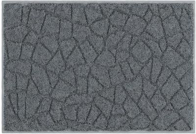 Grund TERAZZO Alfombra de baño, Polyester, Antracita, 60x90 cm