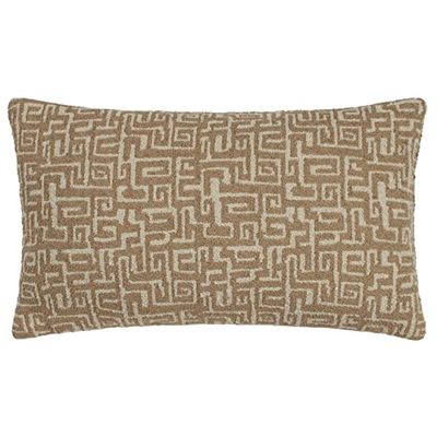 Hoem Cojín con Relleno de Plumas y Jacquard Boucle Thalia
