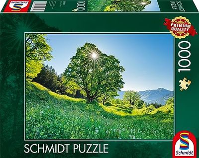 Schmidt Spiele 59761-Aarce de montaña en el Sol, San Galo, Suiza, 1000 Piezas, Multicolor (59761)