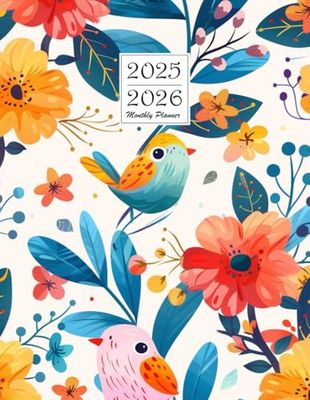 2025-2026 Monthly Planner: Two Year Agenda Organizer Diary - 24 Months Large Calendar from January 2025 to December 2026 with Holidays and Inspirational Quotes