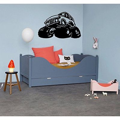Tatoutex Stickers Monster Truck - Bordeau, L 80cm x H 48cm