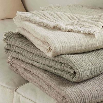 Toison d’or Vellón Dorado Estrela Plaid, 125 cm x 180 cm, tamaño, Natural