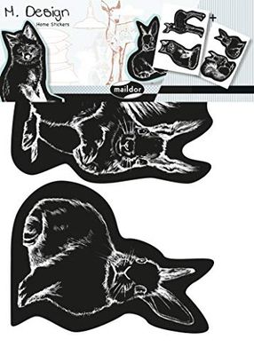 DecoPatch – ad034o – Maildor – Hern Design – Muurstickers – Lot de 2 Kerstmis – 23 x 35 cm – Dieren van het bos