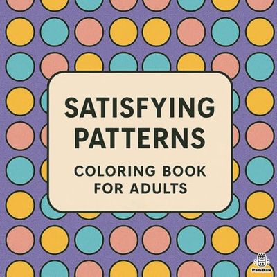 Satisfying Patterns Coloring Book for Adults: Simple Geometric and Cute Designs for Relaxation, Stress Relief, and Mindful Fun (Bold & Easy)
