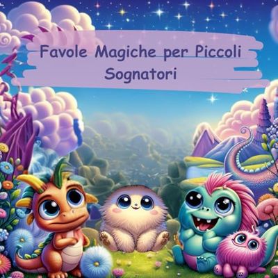 Favole Magiche per Piccoli Sognatori: Storie Brevi di Dinosauri, Unicorni e Draghetti con Illustrazioni a Pagina Intera
