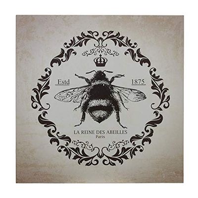 Premier Housewares Queen Bee Wall Plaque - Black