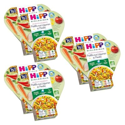 Hipp Biologique Paëlla aux Légumes/Poulet 6 Assiettes de 250 g