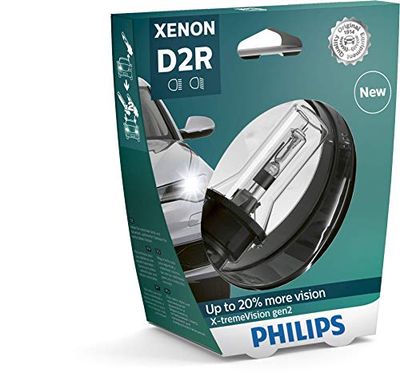 Philips 85126XV2S1 Faróis dianteiros de xenon com lâmpada X-tremeVision gen2 D2R, 1 unidade