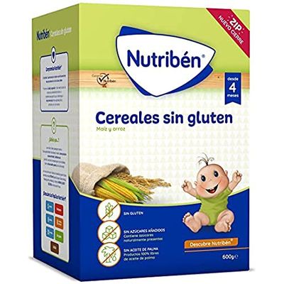 Nutribén Papilla Cereales sin Gluten, 600g