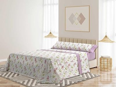 MANTAS MORA - Set of combined cotton sheets + pillowcases - 3/4 pieces - 144 thread count - interseason pattern - Model M85