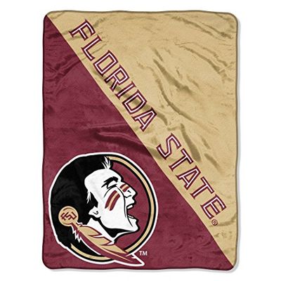 Northwest NCAA Florida State Seminoles NCAA Halftone 46 "por 60 Micro Manta de Tejido Raschel, Granate, 46" x 60 "