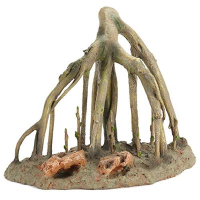 Pet Ting decoratief element bos dineiland, wortels, klimmen, decoratie voor aquaria en vivarium, 37 x 29 cm