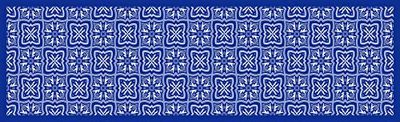 Doge Milano Chemin de cuisine, 100% Made in Italy, Tapis antitache avec impression numérique, Tapis antidérapant et lavable, modèle Majolica - Chioma, cm 180x52