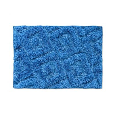 Home Passion Tapis de Bain Rectangulaire de Couleur Bleu Roi, 100% Coton, 60x90 cm 1800 GR/M² - Qualité Supérieure