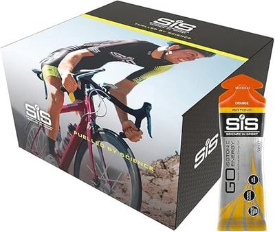 SiS Science In Sport GO Geles Energéticos Isotónicos para correr, 22 gr de carbohidratos, Bajos en azúcar, Sabor a chocolate y maní, 60 ml por porción, Pack de 1 kg