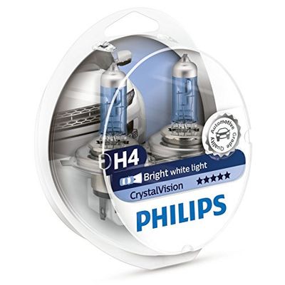 Philips CrystalVision 12342CVSM H4 60W P43t-38 1100lm lampadina per auto