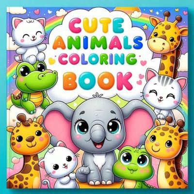 Cute Animals Coloring Book | 30+ Adorable and Simple Illustrations for Fun and Easy Coloring | Girls & Boys 3-8Years | 8,5*8,5In: A Big Collection of ... Preschoolers, and Young Kids to Enjoy!