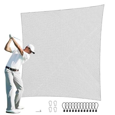 VEVOR Siatka golfowa, 3 x 4,5 m, siatka do ćwiczeń golfowych, wewnętrzna siatka do gry w golfa, baseball, hokej, piłkę nożną, wytrzymała, nylonowa siatka do piłek DIY, sportowa bariera do treningu