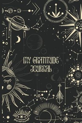 Moon and stars Gratitude Journal – Daily Mindfulness Journal Boost Happiness and Productivity – Perfect Gift for Self-Reflection and Positive Living ... Anxiety, and Cultivate Joy 6x9, 110 pages