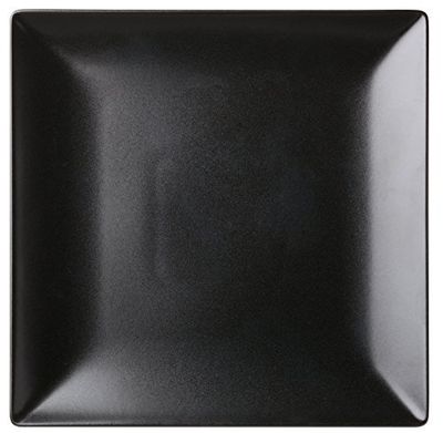 Utopia K10033 Noir Assiette carrée, 25,4 cm, 25.5 cm (lot de 12)