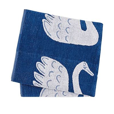 Scion Swim Swam - Toallas de Cisne de Mezclilla, Color Azul