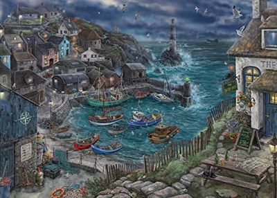 Ravensburger - Puzzle Il Faro Solitario, Collezione Escape Puzzle, Idea Regalo per Lei o Lui, Gioco di Logica da Tavolo per Adulti, 759 Pezzi, 70x50 cm