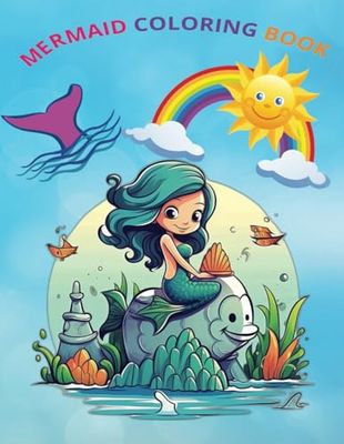 Mermaid Coloring Book - For Kids Ages 2-5: A Fun and Easy Coloring Book For Toddlers and Preschoolers: Fun and Easy Mermaid Coloring Book for Toddlers ... | Ages 2-5 | Big Pictures for Little Hands