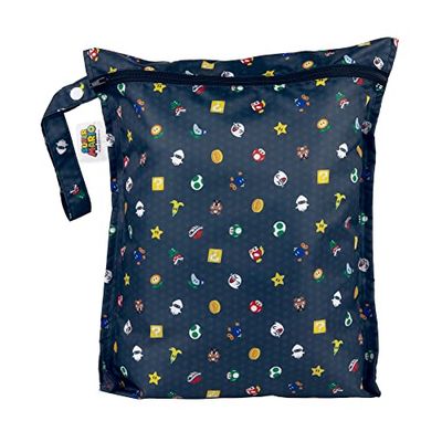 Bumkins - Wetbag - Nintendo Super Mario Lineup, 30 x 35 cm, Waterdichte tas