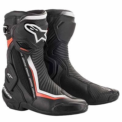 Alpinestars Smx Plus V2 laarzen zwart/wit/fluorood
