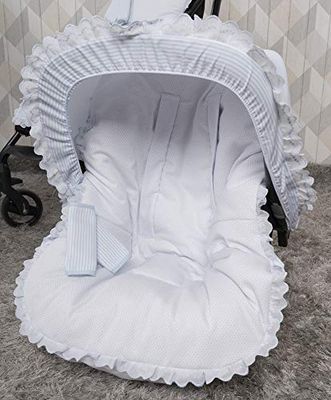 Babyline Madrass grupp 0 med kondel och filt Line Celeste sele för unisex barnvagn
