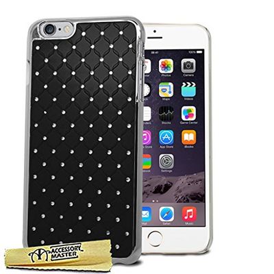 Accessory Master Design harde hybride diamant beschermhoes voor Apple iPhone 6 Plus zwart