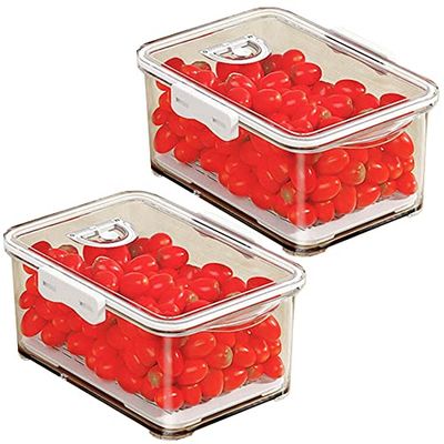 JOYBOS Set de 2 Contenedores para Alimentos de 2.5 L Cada Uno para Almacenamiento de Alimentos, con Tapas