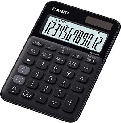 Calcolatrice da scrivania Casio MS 20 UC Nero