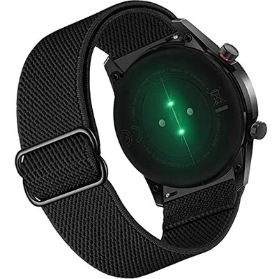 Songsier Armband compatibel met Xiaomi Amazfit GTR 2 / Amazfit GTR 2e/, elastisch nylon reservehorloge armband voor Amazfit GTR 47 mm/Amazfit Stratos 3 / Stratos 2 / Stratos 2s / Stratos/Amazfit Pace