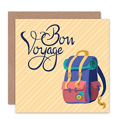 Wee Blue Coo TRAVEL LEAVING BON VOYAGE NEW ART GREETINGS GIFT CARD