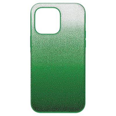 Swarovski High Custodia per Smartphone, con Superficie Ricoperta di CristalliSwarovski , Compatibile con iPhone 14 Pro Max, Verde