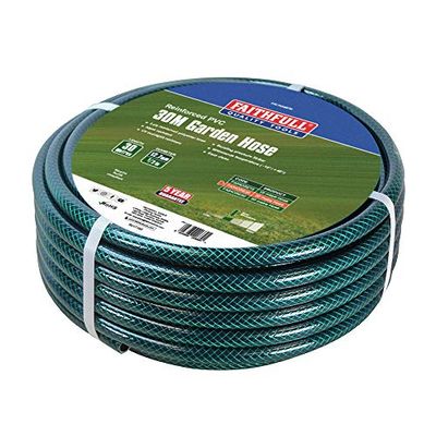 Faithfull 30M (98ft) Reinforced Hose 12.7 mm (1/2 Inch) Diameter – PVC Garden Hose Pipe