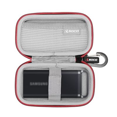 RLSOCO Funda para WD My Passport Portable SSD 500GB/1TB/2TB/4TB & para Samsung SSD portátil T5 EVO, 2 TB/8 TB/4 TB (Sólo Funda)