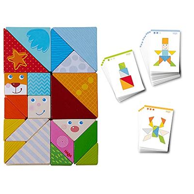 HABA 305777 - Juego de Composición Mix de Tangram, Juego de Madera. Más 3 años