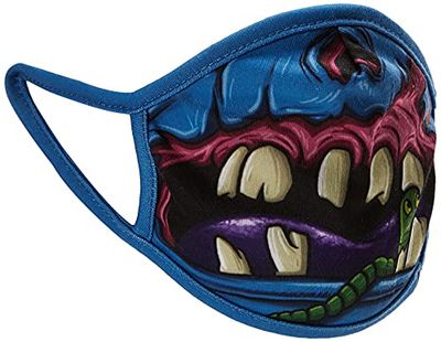Wild Republic Wild Smiles kindermasker kan op een masker voor medisch gebruik worden gelegd, herbruikbaar, wasbaar, mond- en neusmasker met zombie-motieven