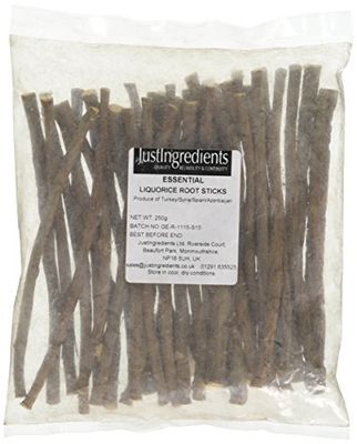 JustIngredients Essentials Liquorice Root Sticks, 250 g - Pack of 2