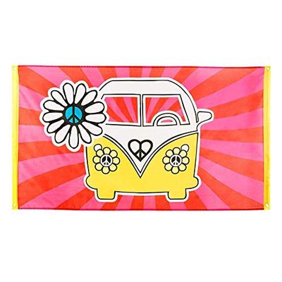 Boland BOL44502 Bandiera Hippie Flower Power