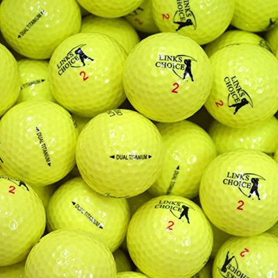 Links Choice - Paquete de 48 Pelotas de Golf en Color Amarillo