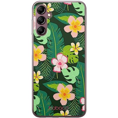 ERT GROUP mobiltelefonfodral för Samsung A14 4G/5G originalt och officiellt licensierat Babaco mönster Flowers 019 optimalt anpassad till formen på mobiltelefonen, fodral tillverkad av TPU-plast