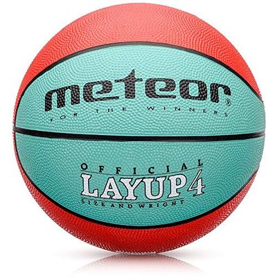 meteor Pallone Basket Palla da Basketball - Dimensione Bambini Giovani Ideale per Allenamento e Divertimento - Gonfiabili Pallacanestro Mini con Superficie Antiscivolo Layup